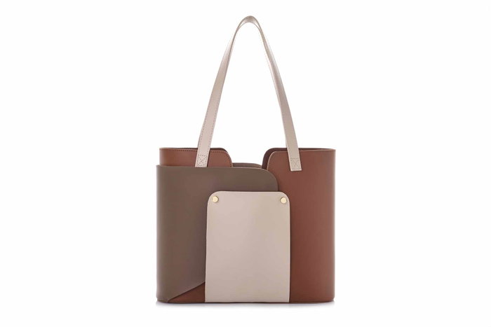 Lucky Bees Bolso Tote en Tan y Mink Lucky Bees Bolso Tote en Tan y Mink